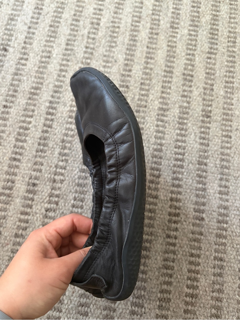 Vivobarefoot Asana Yin Ballerina Black Leather Flats - Picture 4 of 7